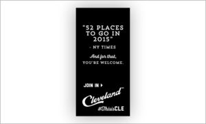 Destination Cleveland Let's Take it Outside Web Banner