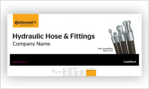 Continental Hydraulic Metal Sign